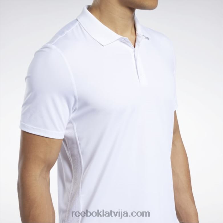 treniņam gatavs polo krekls vīriešiem 0T4641233 Reebok balts