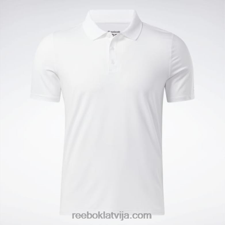 treniņam gatavs polo krekls vīriešiem 0T4641233 Reebok balts