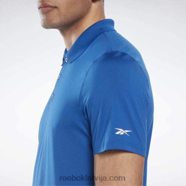 treniņam gatavs polo krekls vīriešiem 0T4641256 Reebok vektors zils