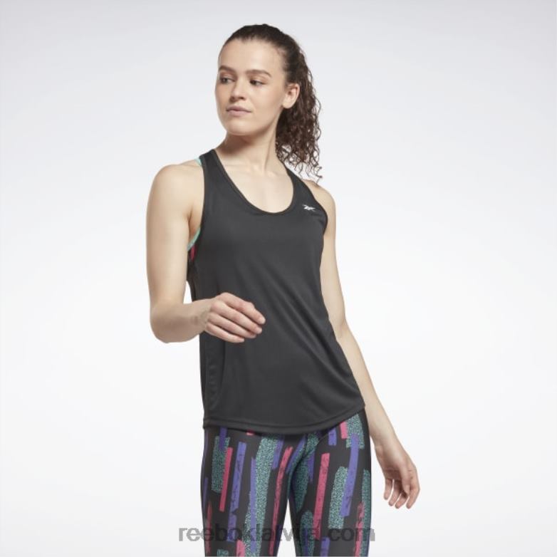 treniņam gatavs sieta aizmugures augšdaļa sievietes 0T464519 Reebok nakts melns