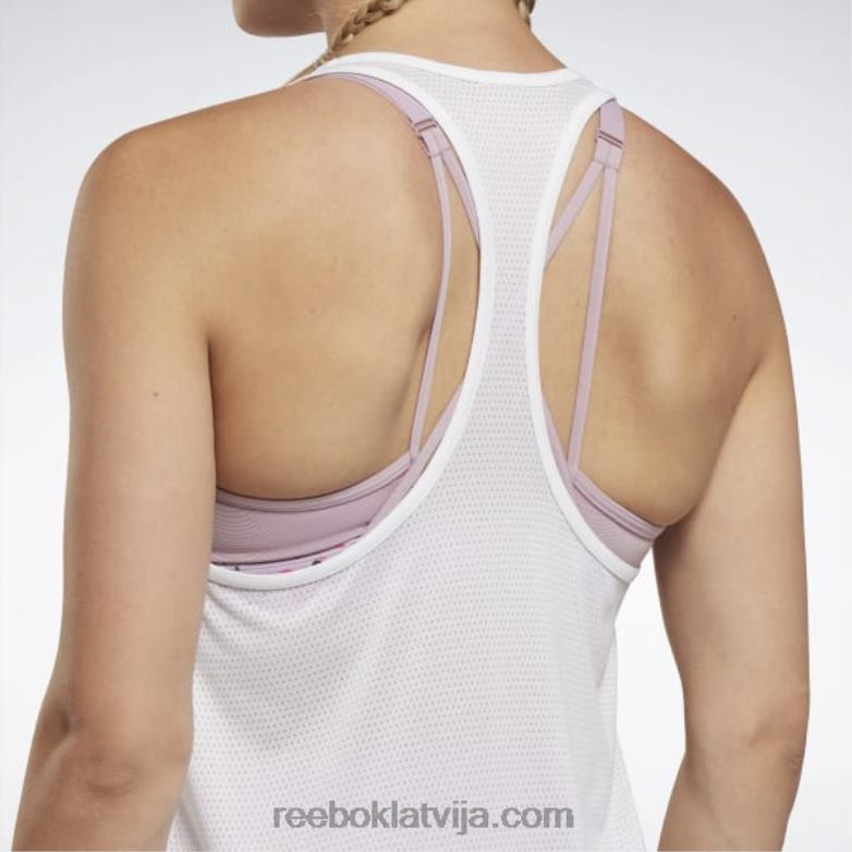 treniņam gatavs sieta aizmugures augšdaļa sievietes 0T464622 Reebok balts