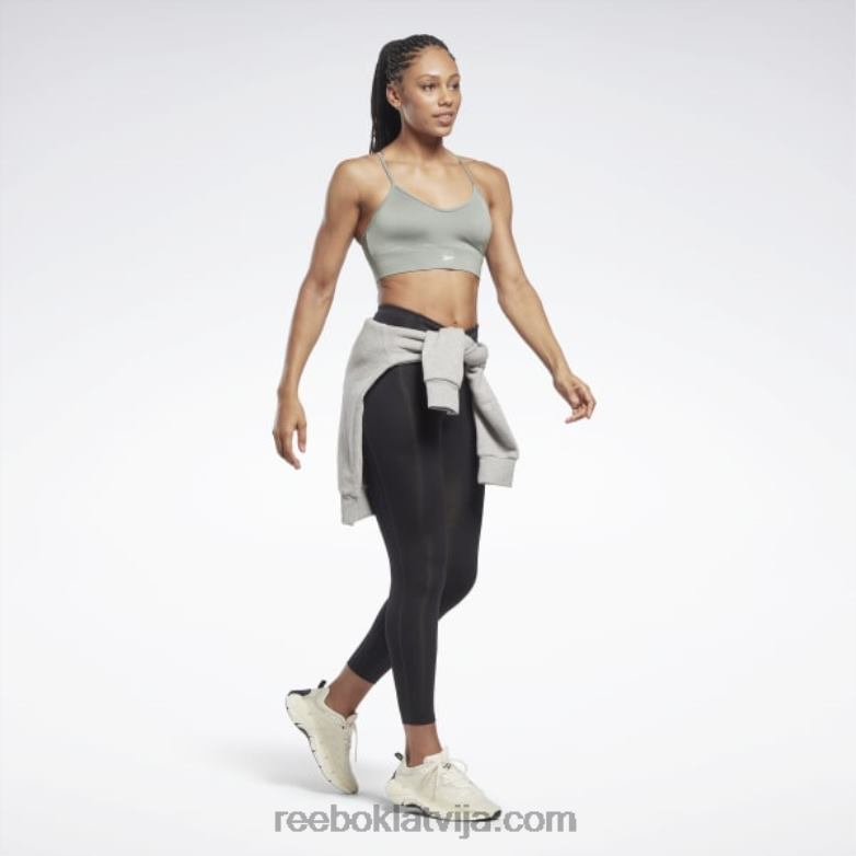 treniņam gatavs sporta krūšturis sievietes 0T464776 Reebok harmonija zaļa