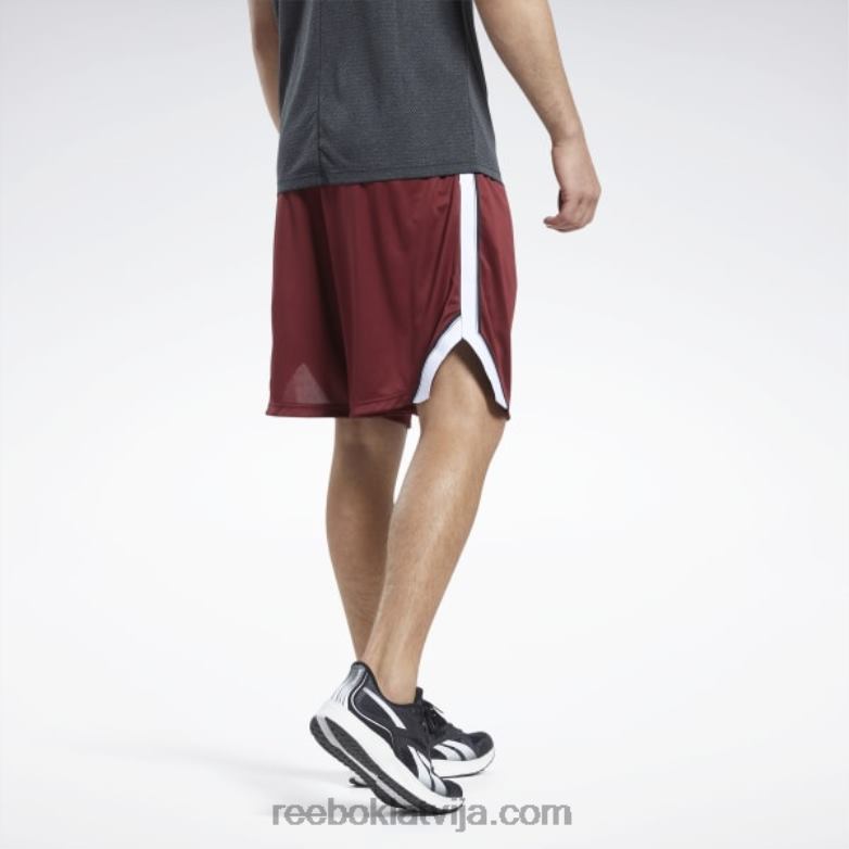 treniņiem gatavi sieta šorti vīriešiem 0T4641322 Reebok klasiskā bordo