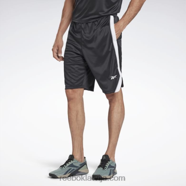 treniņiem gatavi sieta šorti vīriešiem 0T4641346 Reebok nakts melns