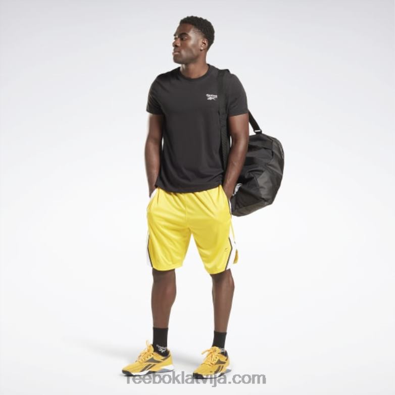 treniņiem gatavi sieta šorti vīriešiem 0T4641358 Reebok vienmēr dzeltens