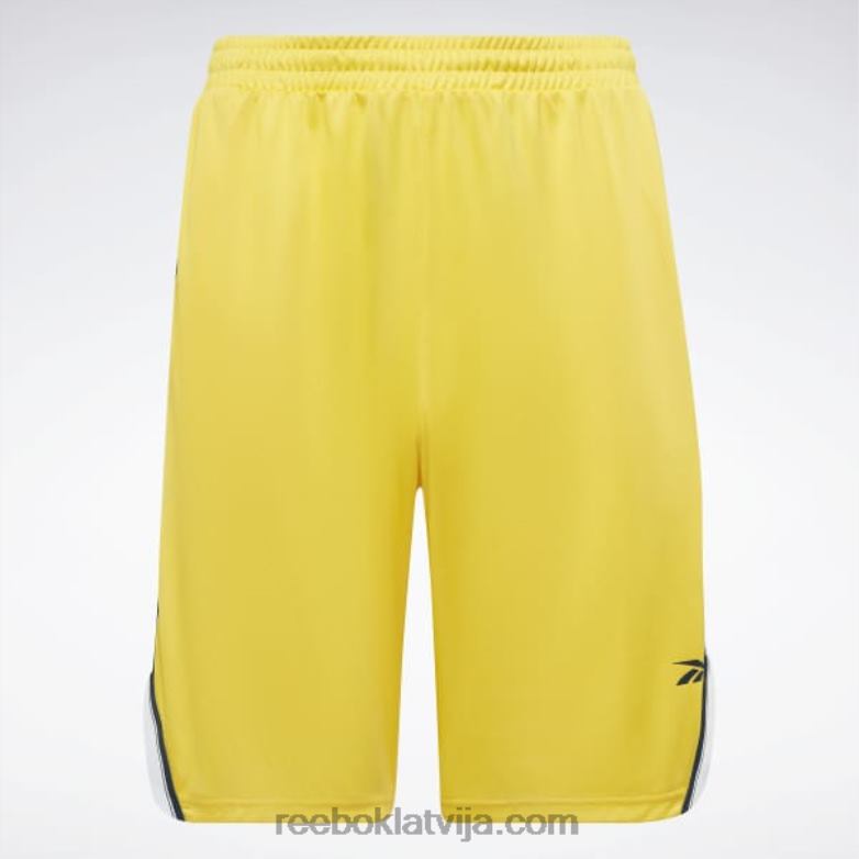 treniņiem gatavi sieta šorti vīriešiem 0T4641358 Reebok vienmēr dzeltens
