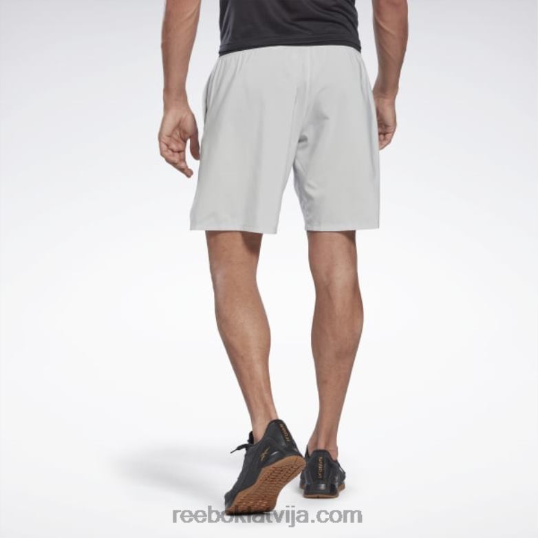 treniņiem gatavi spēka šorti vīriešiem 0T4641355 Reebok tīri pelēks 2