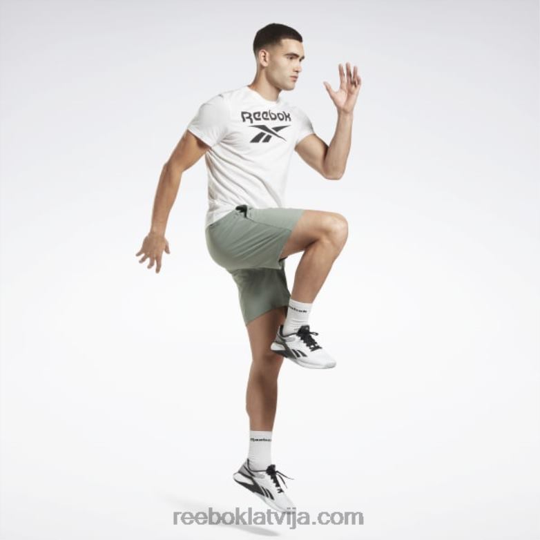 treniņiem gatavi šorti vīriešiem 0T4641109 Reebok harmonija zaļa