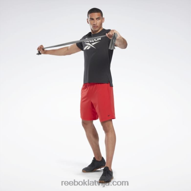 treniņiem gatavi šorti vīriešiem 0T4641135 Reebok vektors sarkans