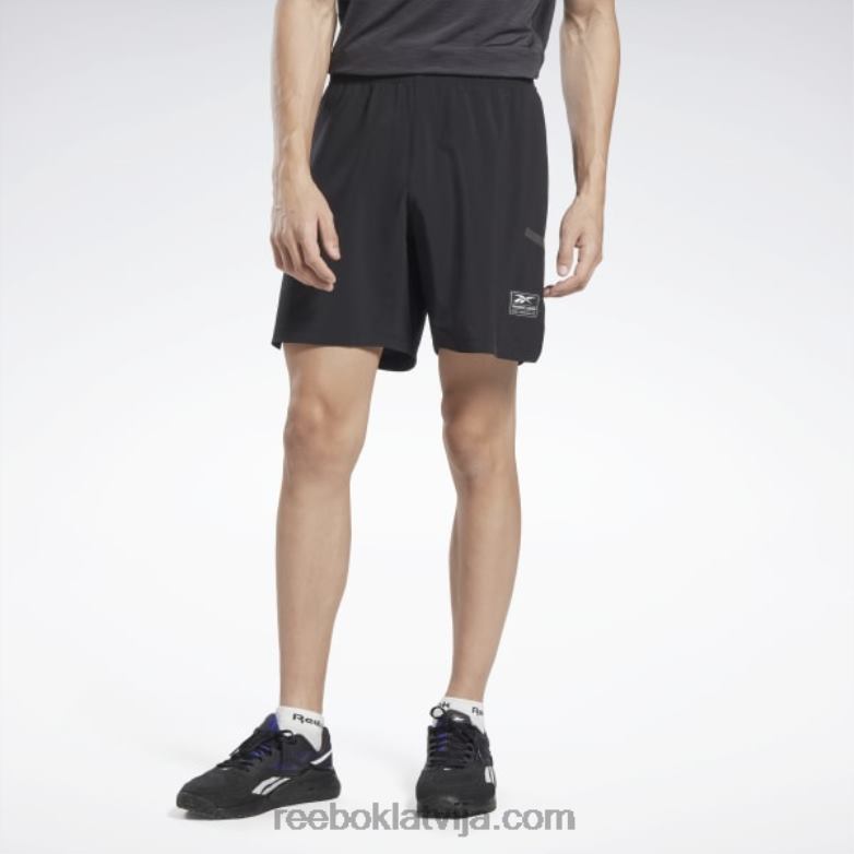 veiktspējas sertificēti speed+ šorti vīriešiem 0T4641321 Reebok melns