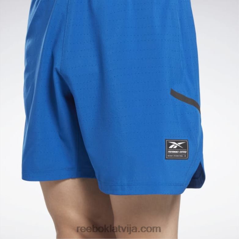 veiktspējas sertificēti speed+ šorti vīriešiem 0T4641331 Reebok vektors zils