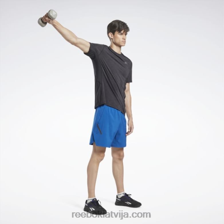 veiktspējas sertificēti stiprības+ šorti vīriešiem 0T4641328 Reebok vektors zils
