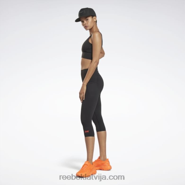 victoria Beckham 5/8 legingi sievietes 0T464559 Reebok melns