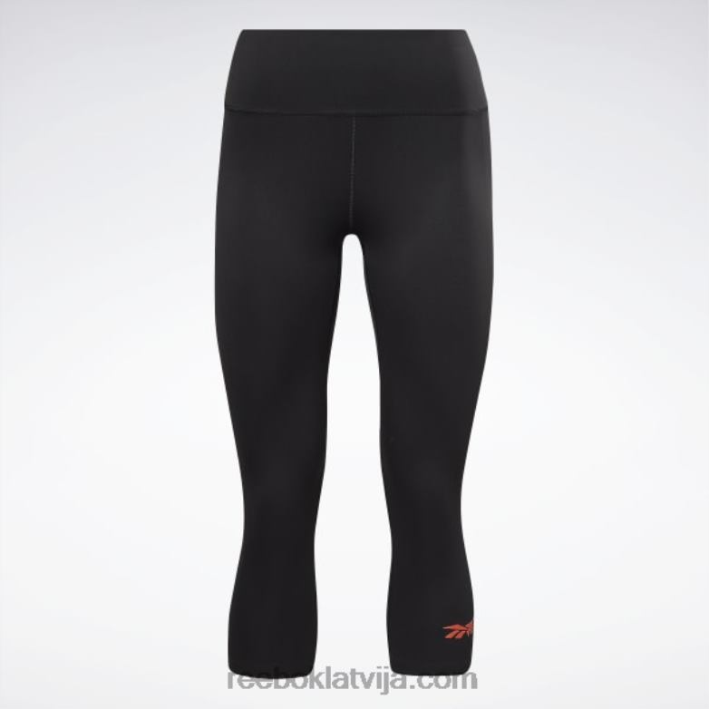 victoria Beckham 5/8 legingi sievietes 0T464559 Reebok melns