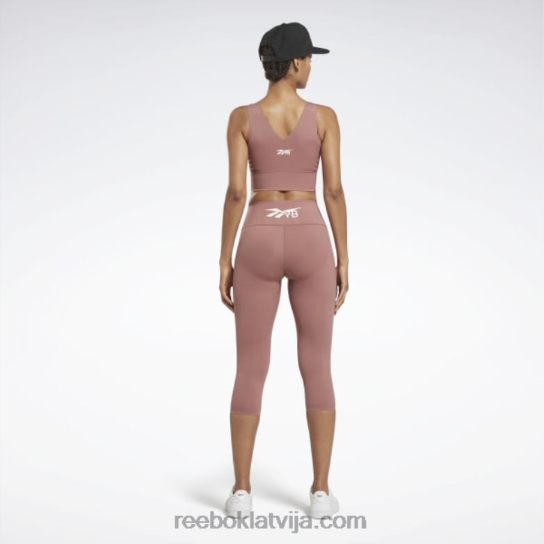 victoria Beckham 5/8 legingi sievietes 0T464867 Reebok izkaltusi zeme
