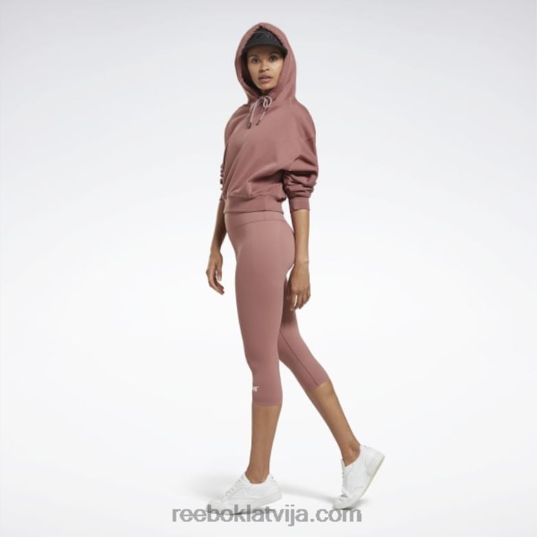 victoria Beckham crop logo kapuci sievietes 0T464617 Reebok izkaltusi zeme