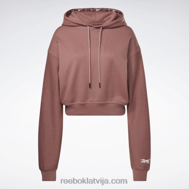 victoria Beckham crop logo kapuci sievietes 0T464617 Reebok izkaltusi zeme