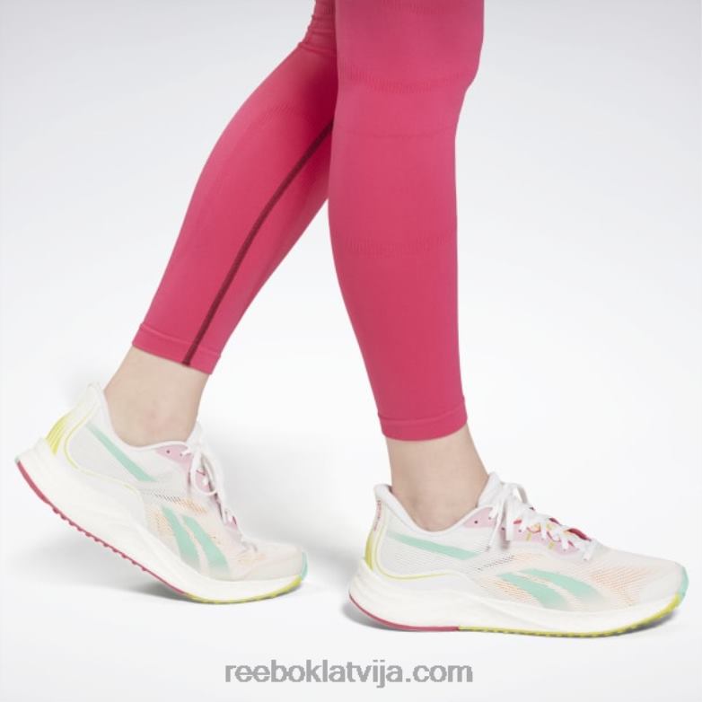 vieno fitnesa bezšuvju augstceltnes legingi sievietes 0T464882 Reebok sarkanbrūns/pursuit rozā