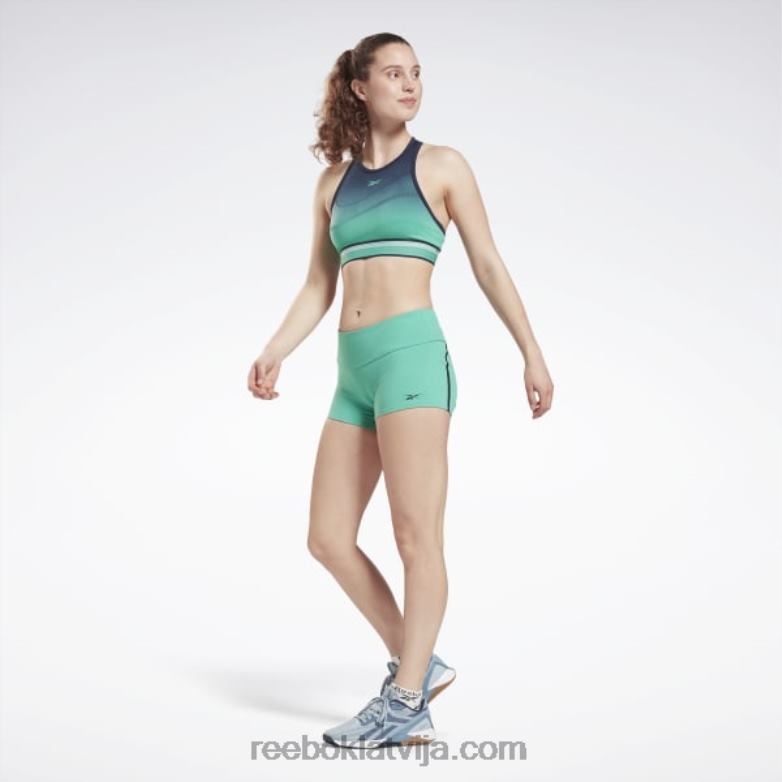 vieno fitnesa chase bootie šorti sievietes 0T464862 Reebok nākotnes zilganzaļa