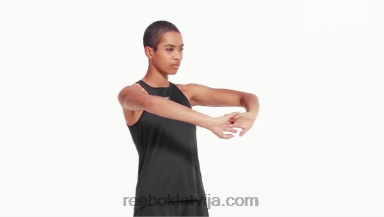 vieno fitnesa perforēta tvertnes augšdaļa sievietes 0T464598 Reebok melns