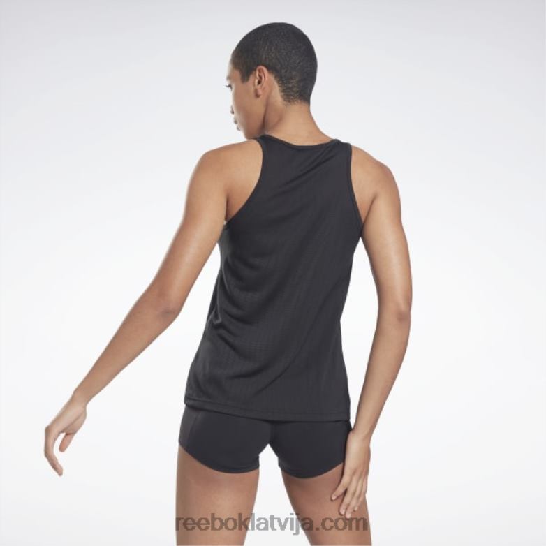 vieno fitnesa perforēta tvertnes augšdaļa sievietes 0T464598 Reebok melns