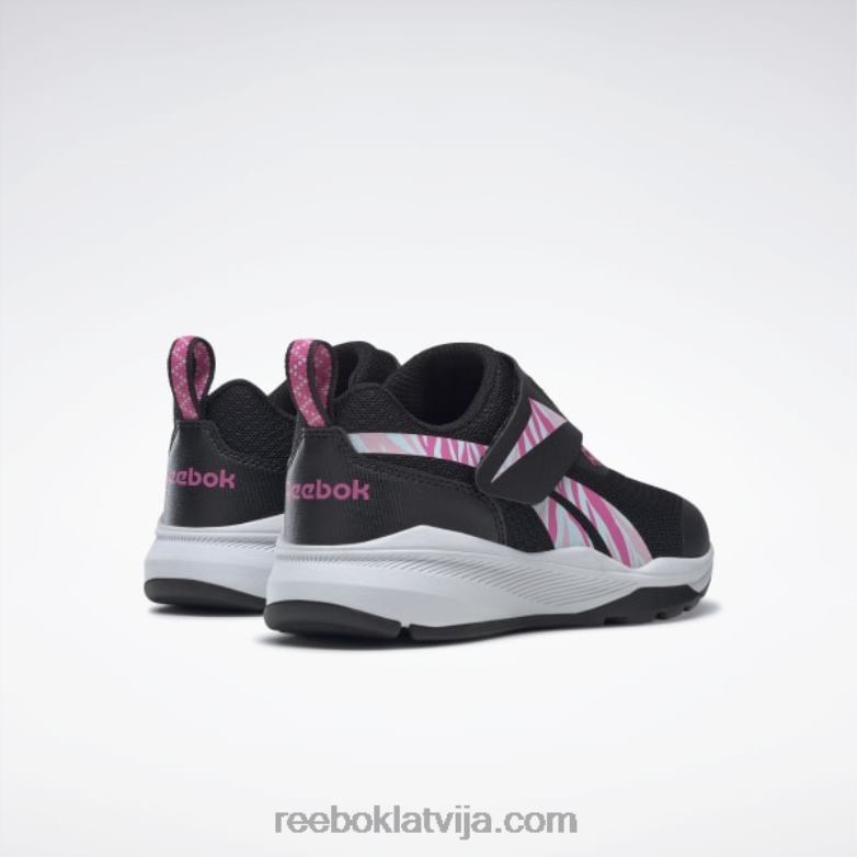 vienādi piemēroti apavi - pirmsskolas bērni 0T4641403 Reebok kodols melns/atomrozā/ftwr balts