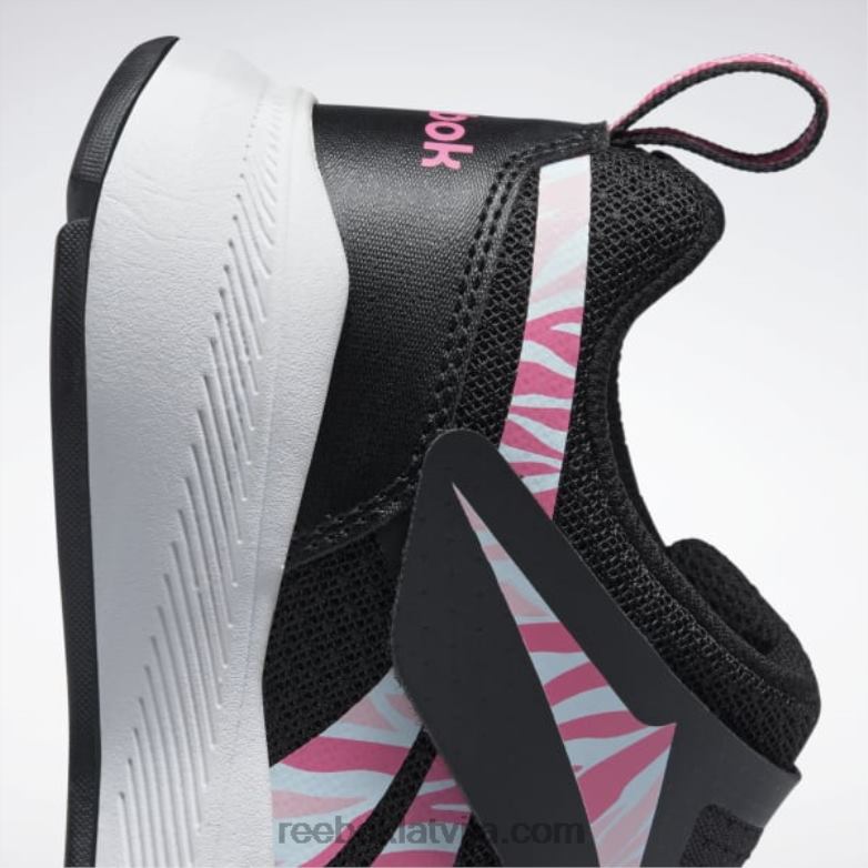 vienādi piemēroti apavi - pirmsskolas bērni 0T4641403 Reebok kodols melns/atomrozā/ftwr balts