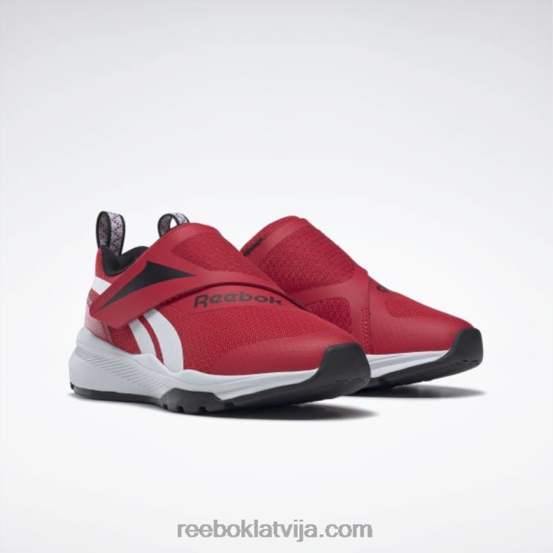 vienādi piemēroti apavi - pirmsskolas bērni 0T4641434 Reebok vektors red/core black/ftwr white