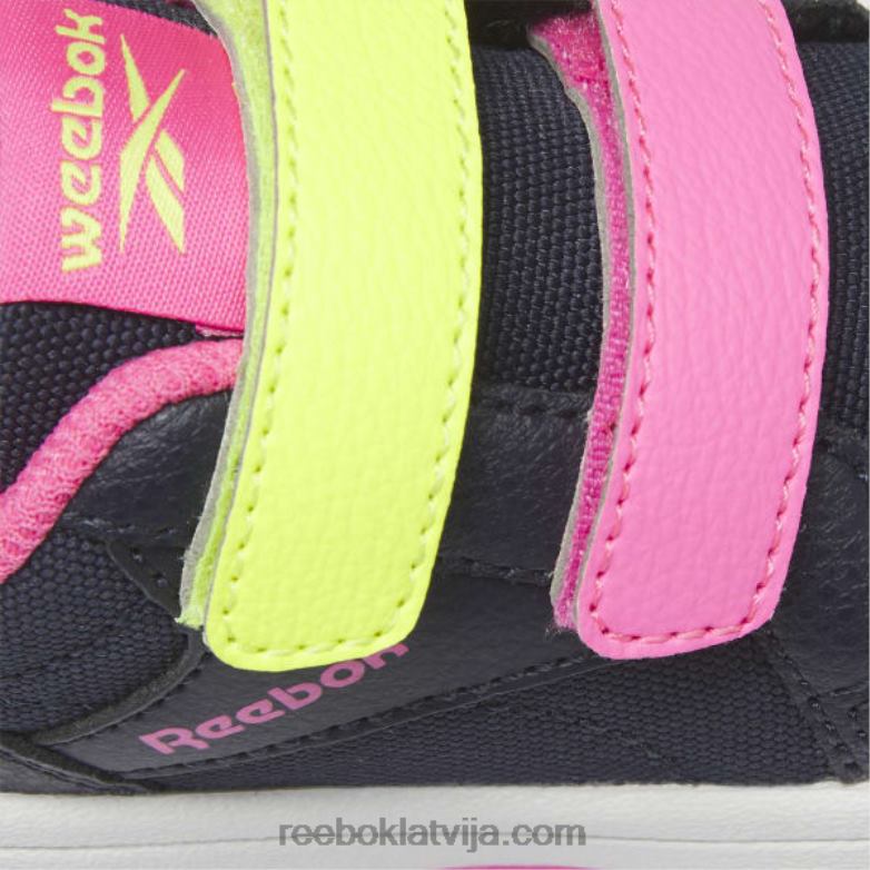 weebok aizdares zemie apavi - toddler bērni 0T4641404 Reebok vektora flote/atomrozā/saules skābes dzeltena
