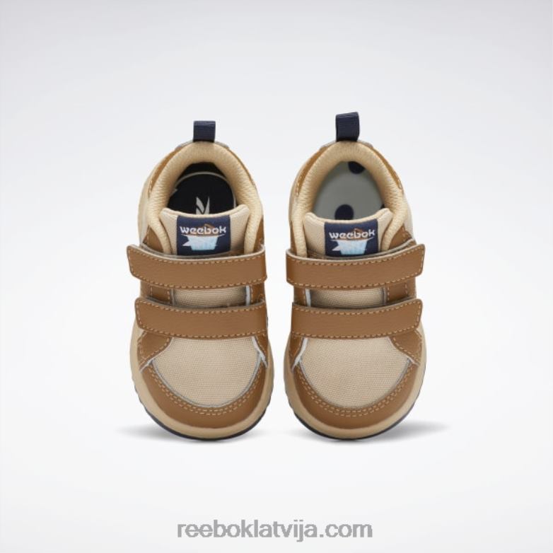weebok aizdares zemie apavi - toddler bērni 0T4641438 Reebok savvaļas brūna/sahāra/vektora flote