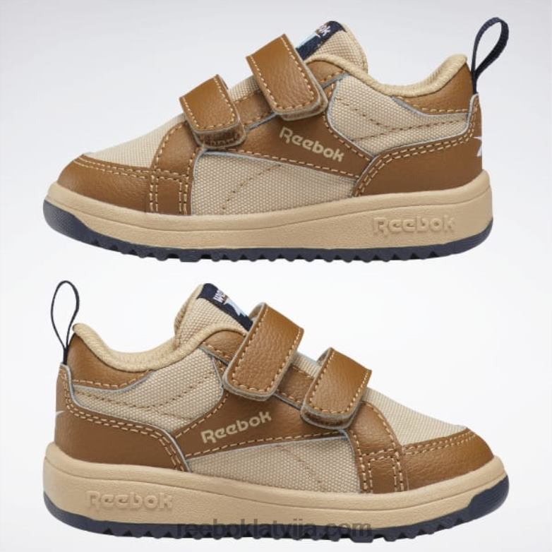 weebok aizdares zemie apavi - toddler bērni 0T4641438 Reebok savvaļas brūna/sahāra/vektora flote