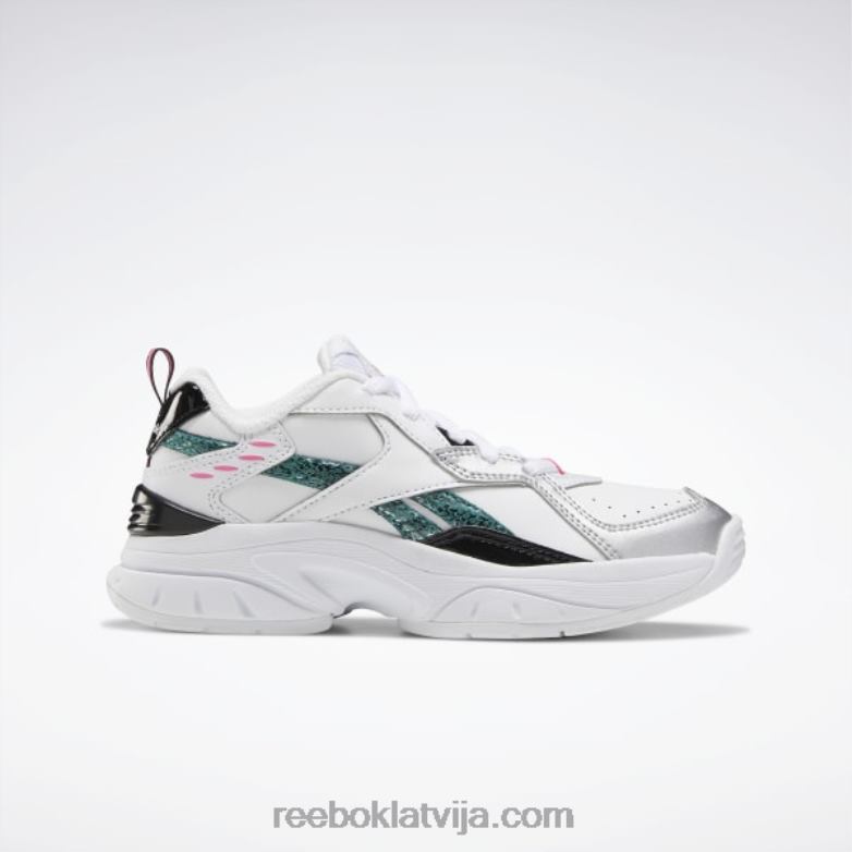 xeona apavi - pirmsskola bērni 0T4641454 Reebok balts/melns/pilnīgi zilgans