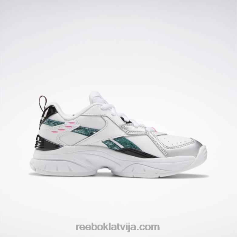 xeona apavi - pirmsskola bērni 0T4641454 Reebok balts/melns/pilnīgi zilgans