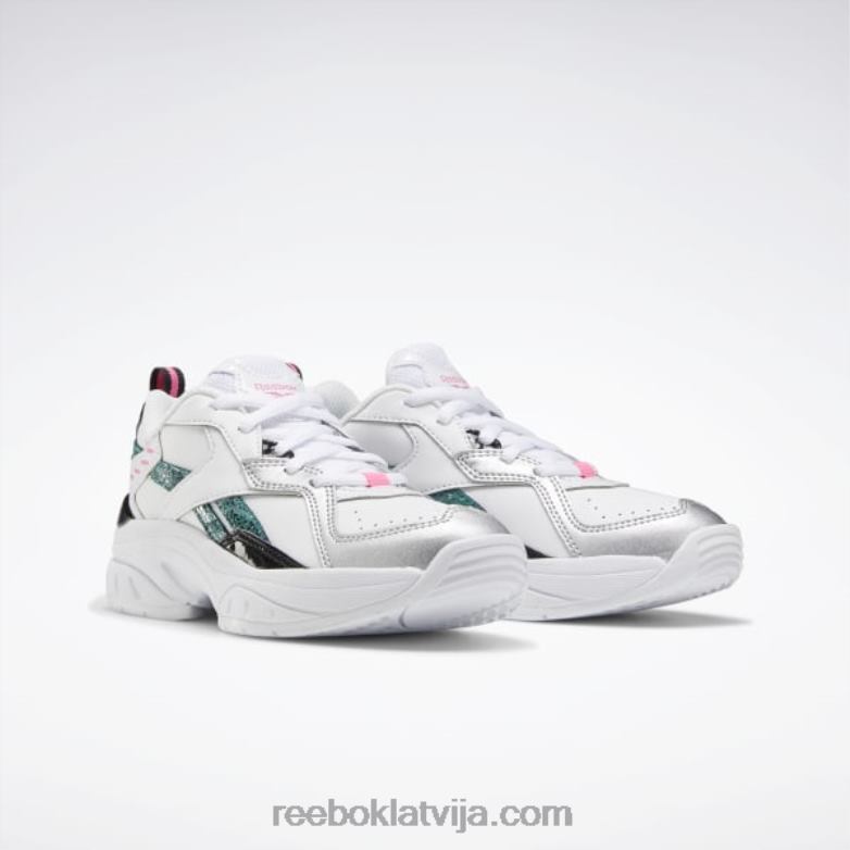 xeona apavi - pirmsskola bērni 0T4641454 Reebok balts/melns/pilnīgi zilgans