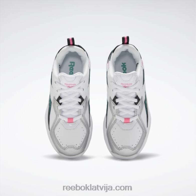 xeona apavi - pirmsskola bērni 0T4641454 Reebok balts/melns/pilnīgi zilgans