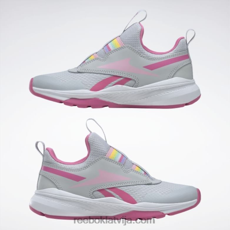 xt sprintera uzvelkami apavi - pirmsskolas vecuma bērniem bērni 0T4641439 Reebok tīri pelēks 2/īsts rozā/ftwr balts