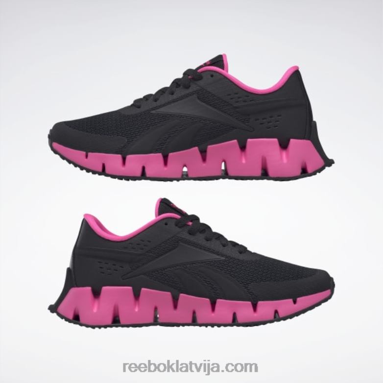 zig dynamica 2 apavi - klases skola bērni 0T4641371 Reebok kodols melns/atomrozā