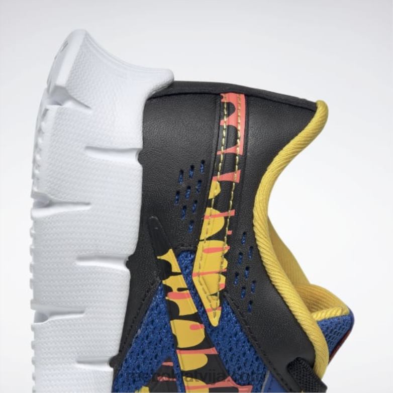 zig dynamica 2 apavi - pirmsskolas bērni 0T4641383 Reebok vektora zils/core melns/oranžs uzliesmojums