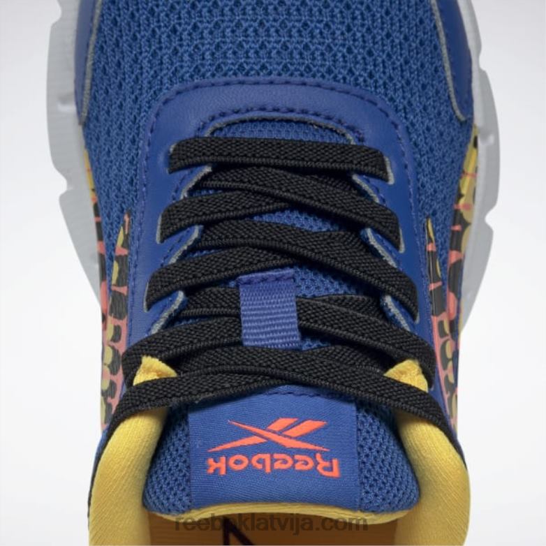 zig dynamica 2 apavi - pirmsskolas bērni 0T4641383 Reebok vektora zils/core melns/oranžs uzliesmojums
