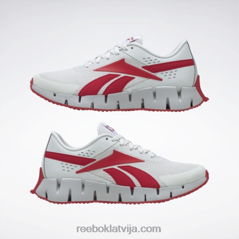 zig dynamica 2 vīriešu apavi0T4641076 Reebok tīri pelēks 1/vektors sarkans/tīri pelēks 2