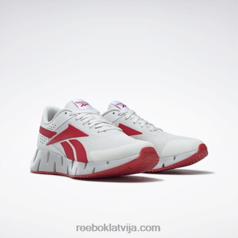 zig dynamica 2 vīriešu apavi0T4641076 Reebok tīri pelēks 1/vektors sarkans/tīri pelēks 2