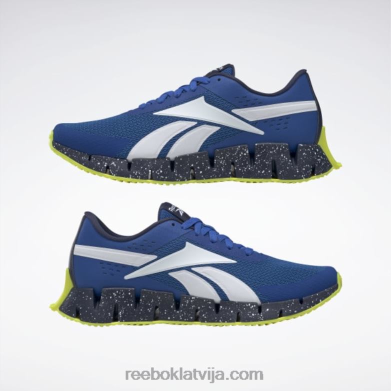 zig dynamica 2 vīriešu apavi0T4641333 Reebok vektors zils/vektors navy/acid dzeltens