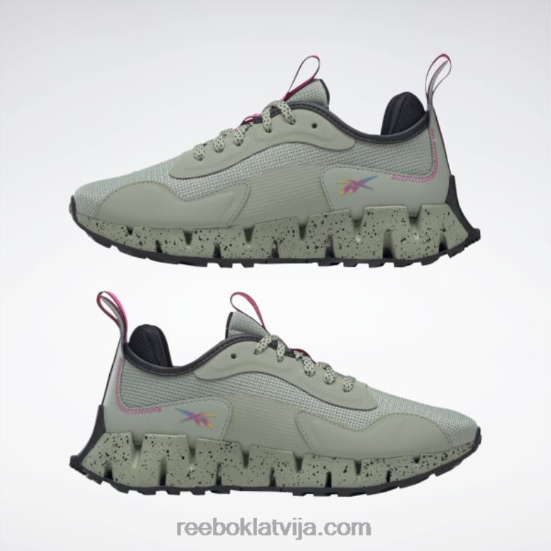 zig dynamica piedzīvojumu sieviešu apavi0T46492 Reebok mistiski pelēks/core melns/atomrozā
