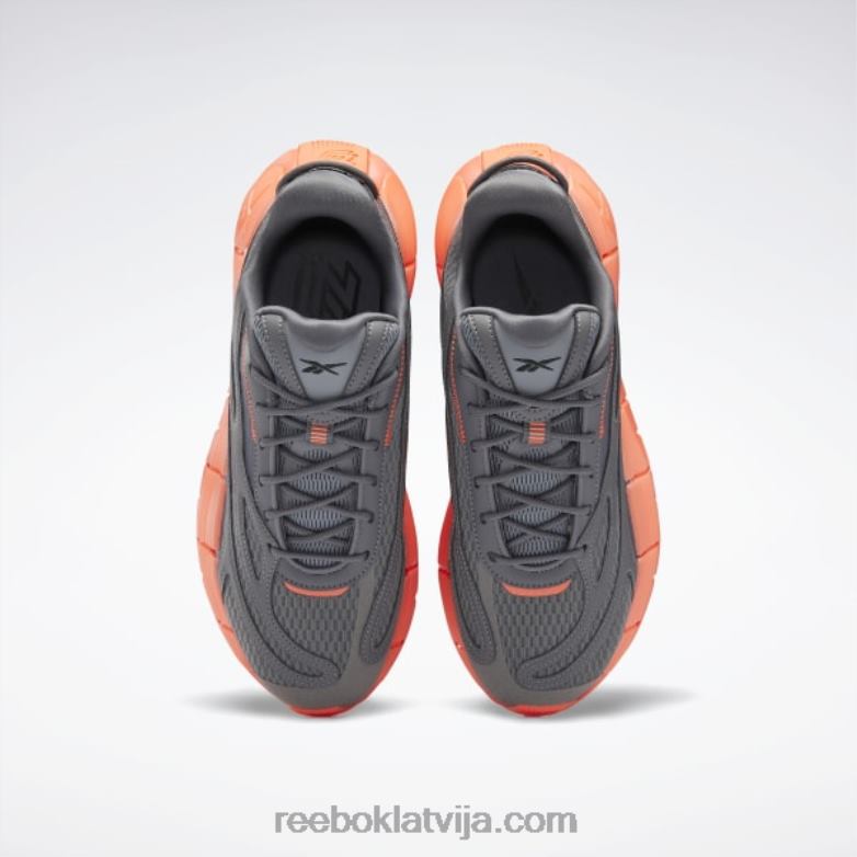 zig kinetica 25 apavi sievietes 0T464219 Reebok tīri pelēks 6/tīri pelēks 7/oranžs uzliesmojums