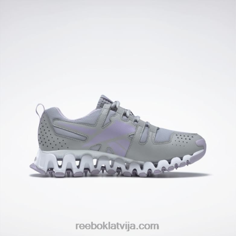 zigwild trail 6 sieviešu apavi0T464278 Reebok tīri pelēka 3/violeta oāze