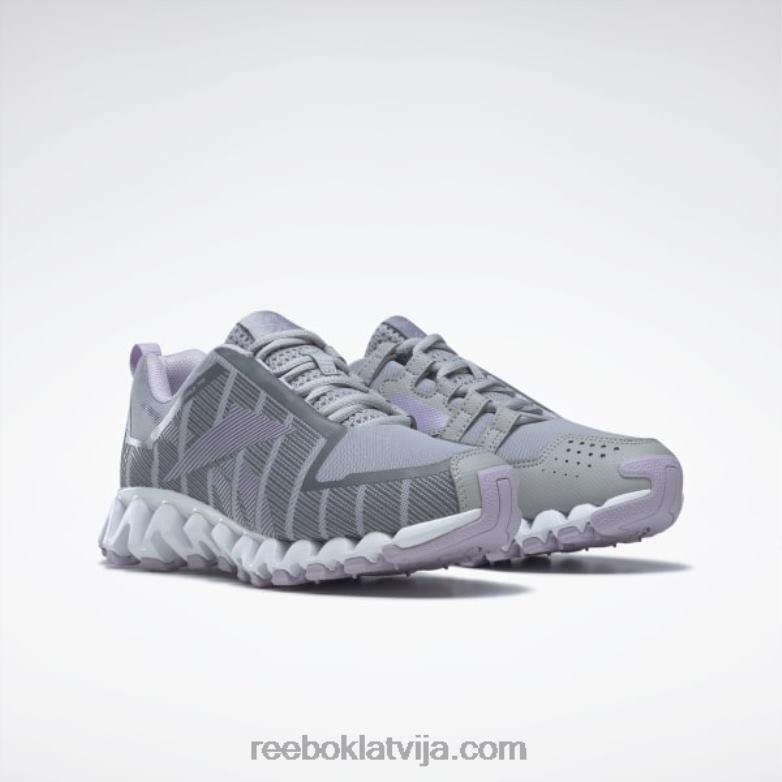 zigwild trail 6 sieviešu apavi0T464278 Reebok tīri pelēka 3/violeta oāze