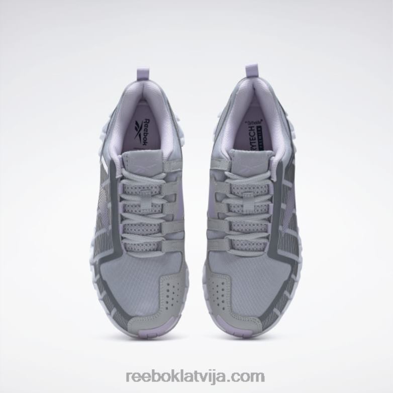 zigwild trail 6 sieviešu apavi0T464278 Reebok tīri pelēka 3/violeta oāze