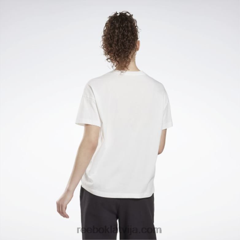 zīmola t-krekls sievietes 0T464727 Reebok balts