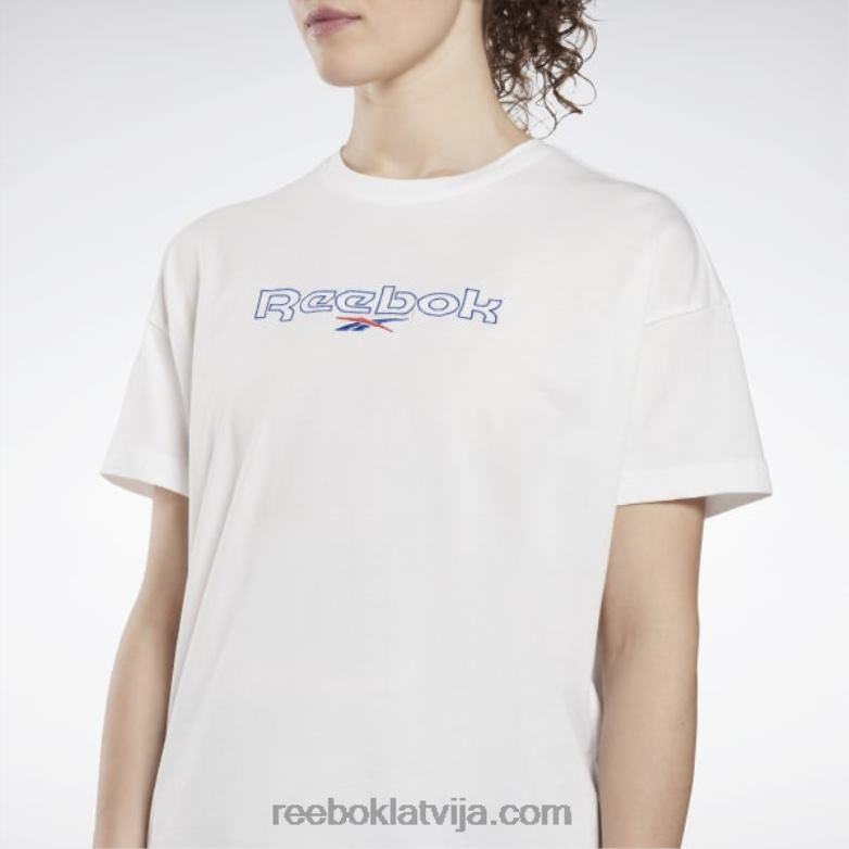 zīmola t-krekls sievietes 0T464727 Reebok balts