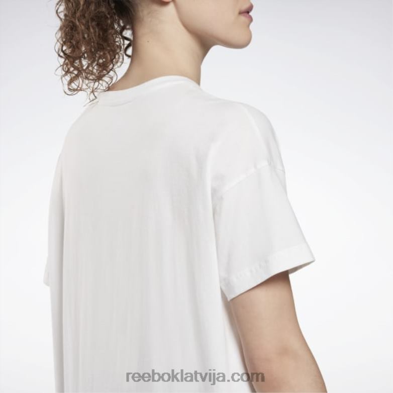 zīmola t-krekls sievietes 0T464727 Reebok balts